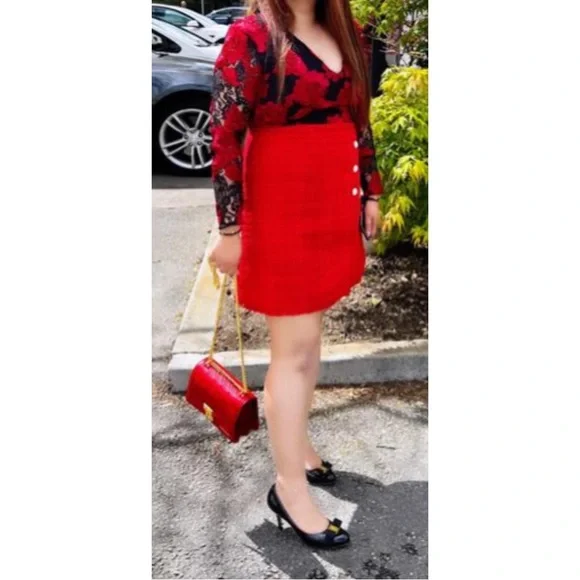 EXPRESS ~Lace Embroidered Thong Bodysuit (NWT) - Picture 11 of 16